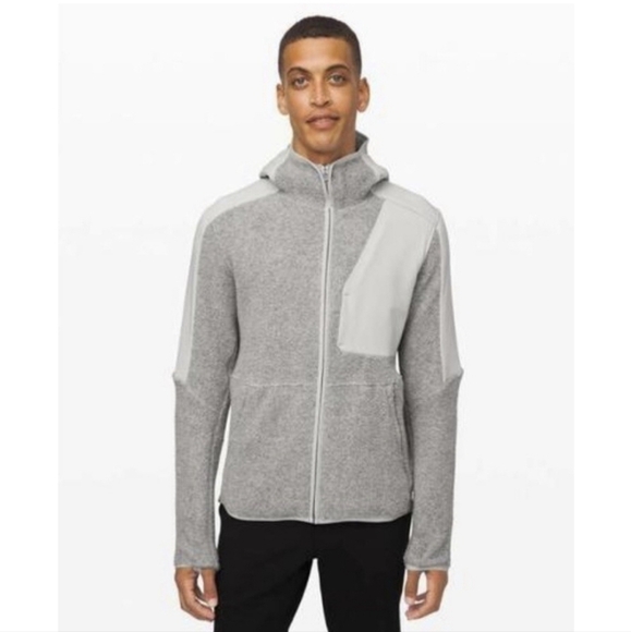 Lululemon Tundra Trek Full Zip Hooded Jacket Gray Mens Size XL Style M3BRPS - Picture 2 of 11